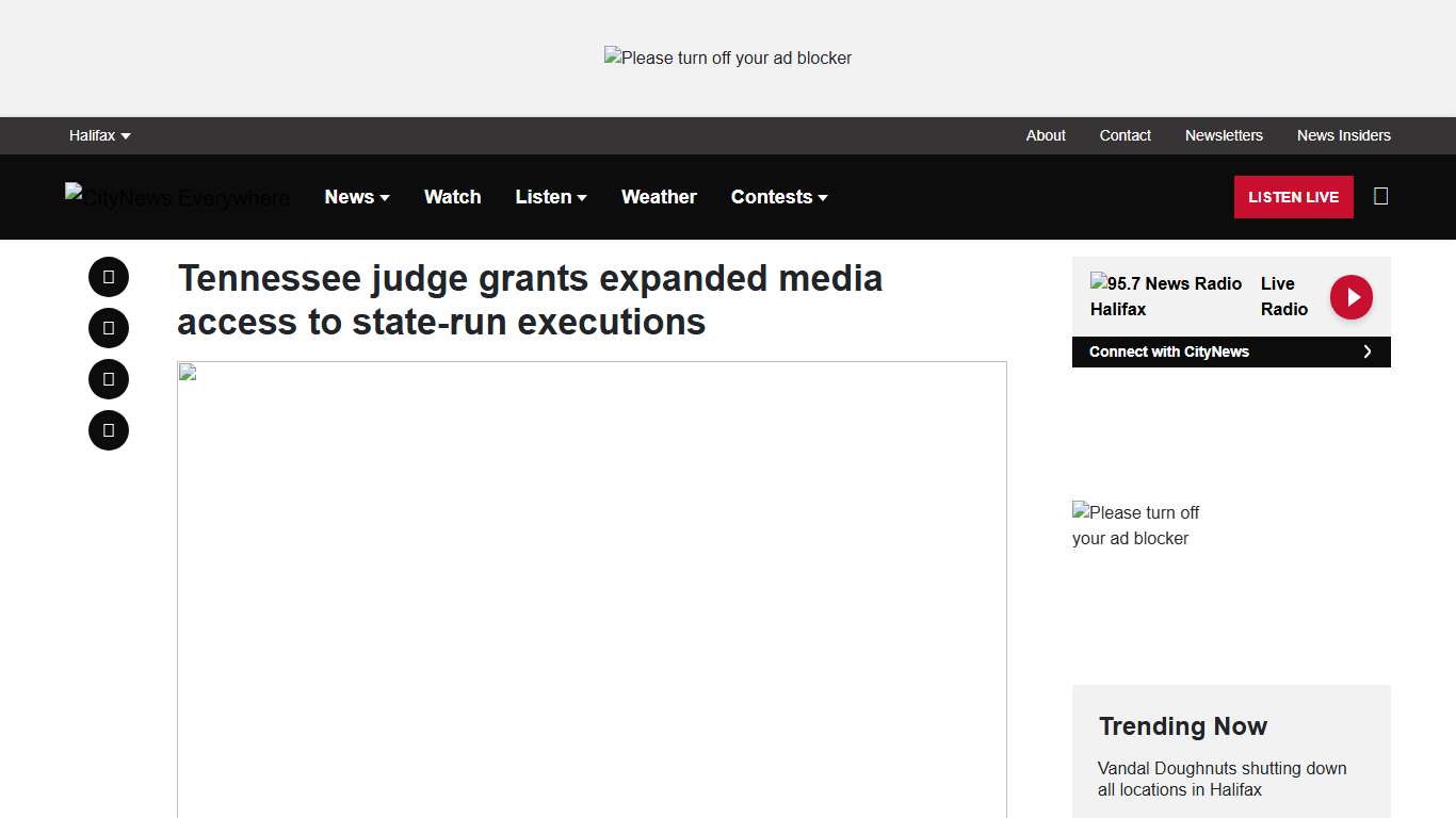 Tennessee judge grants expanded media access to state-run executions