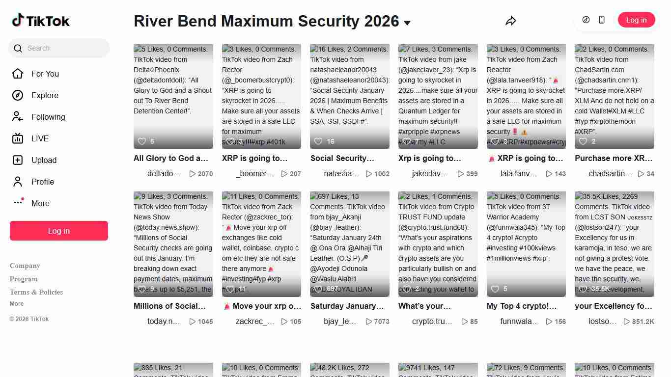 River Bend Maximum Security 2026 TikTok